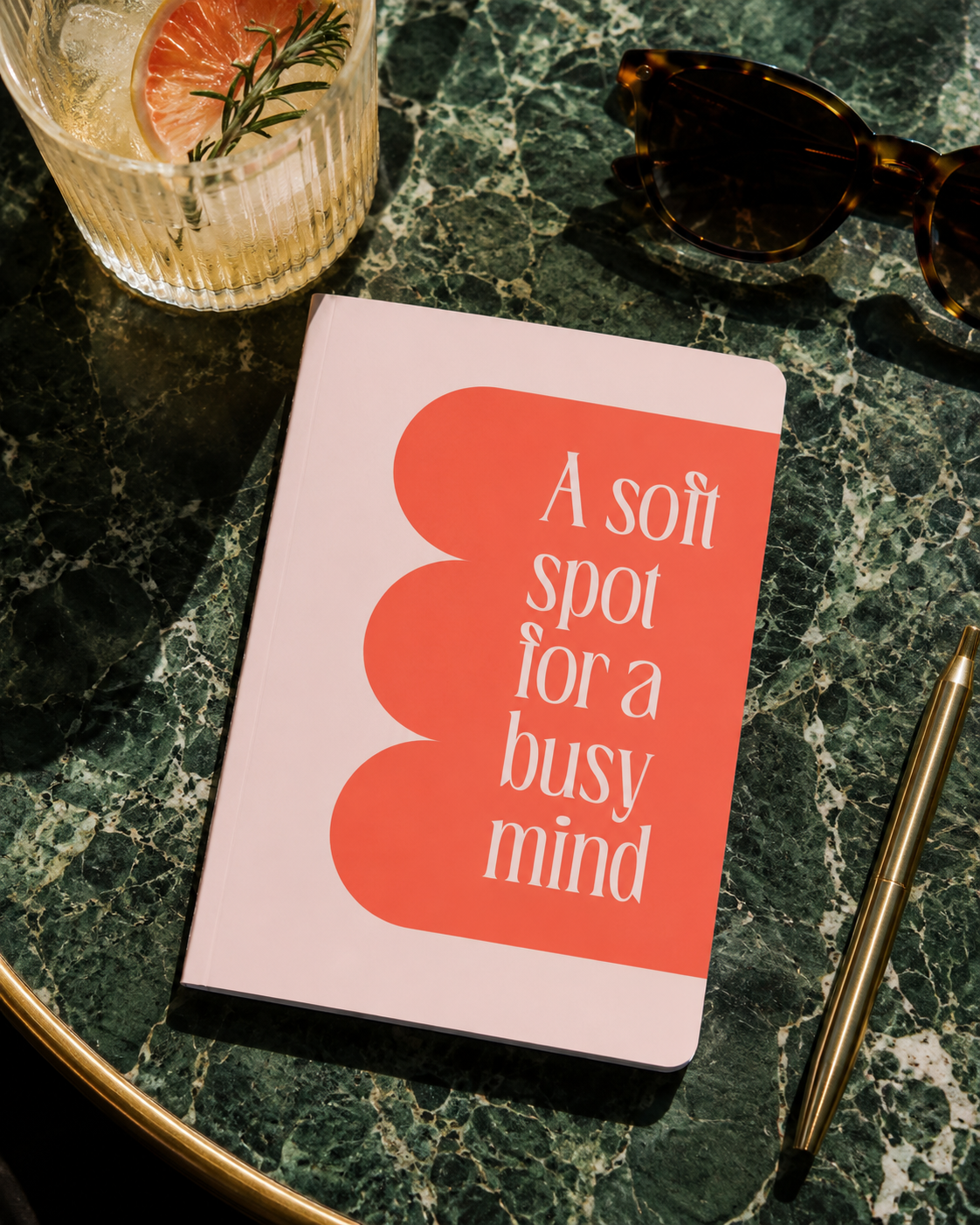 Soft Spot for Busy Minds A6 Softcover Notebook