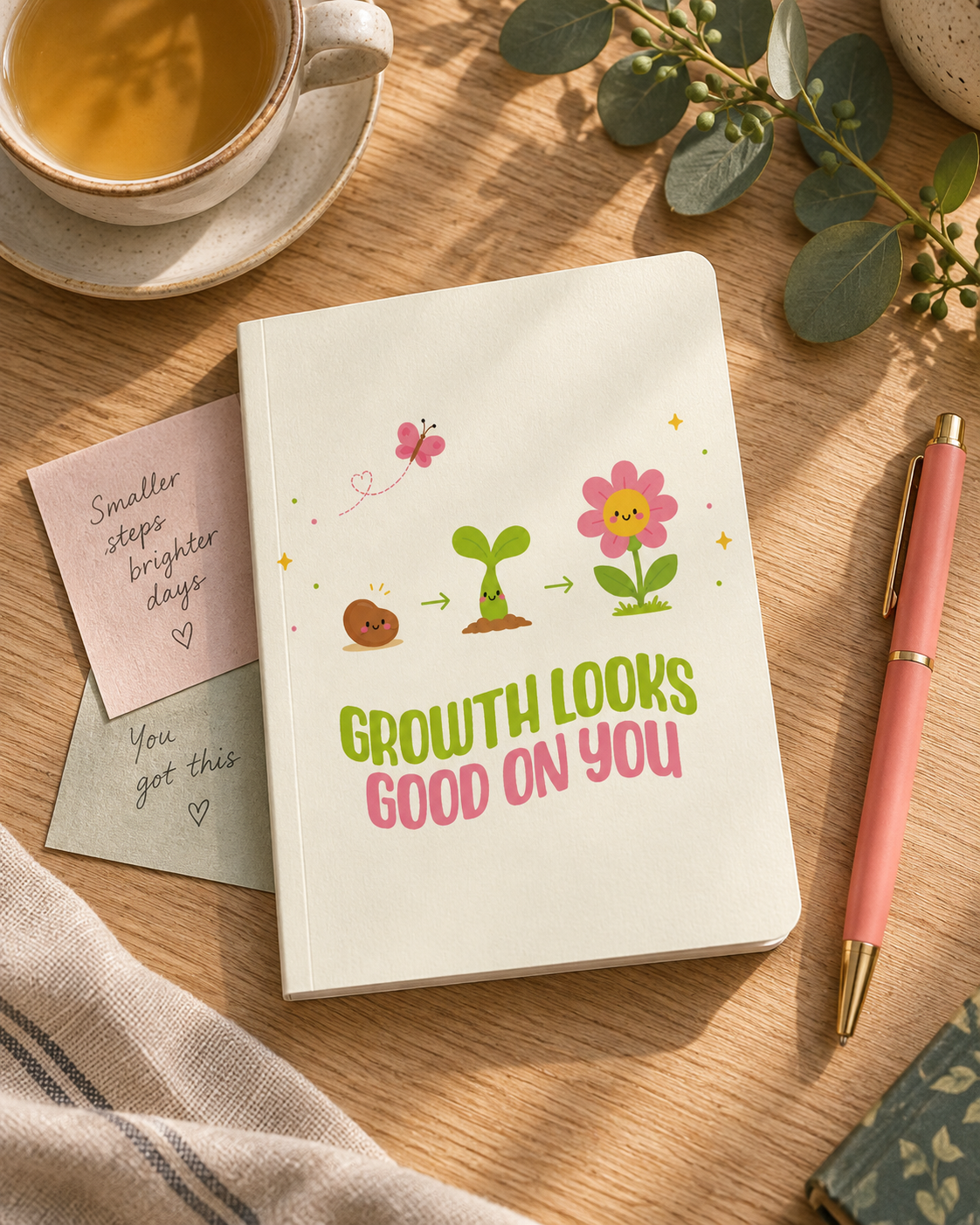 Growth Suits You A6 Softcover Notebook