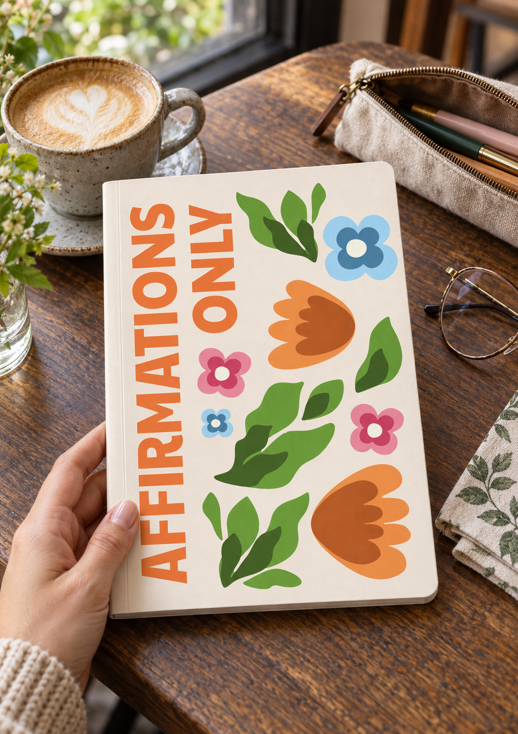 Affirmations Only A5 Softcover Notebook