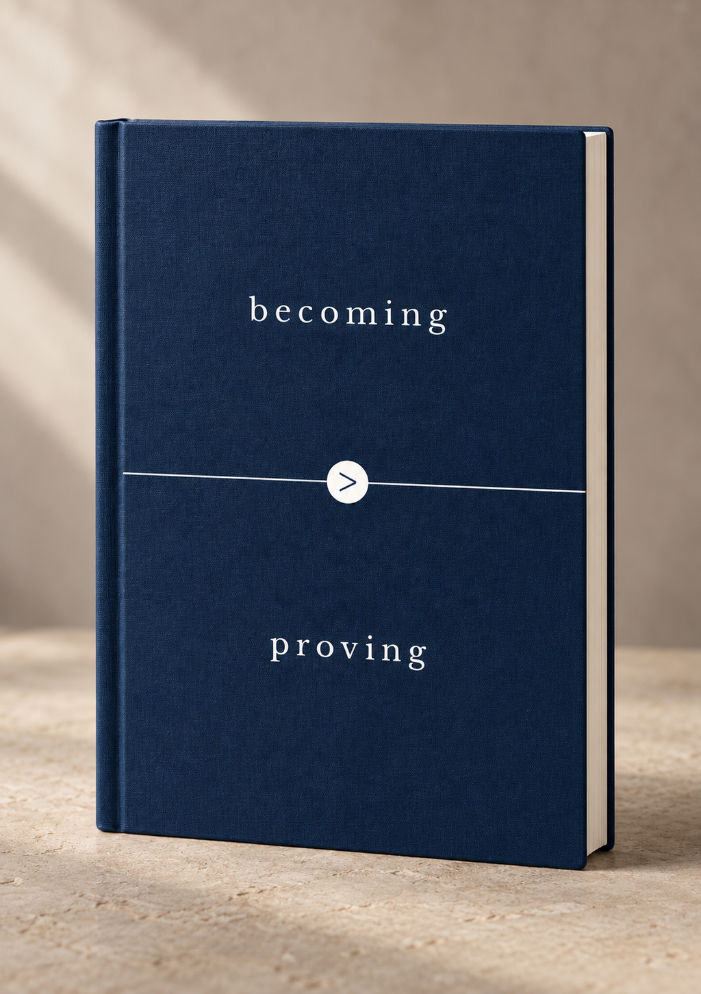 Becoming Over Proving A5 Hardcover Notebook