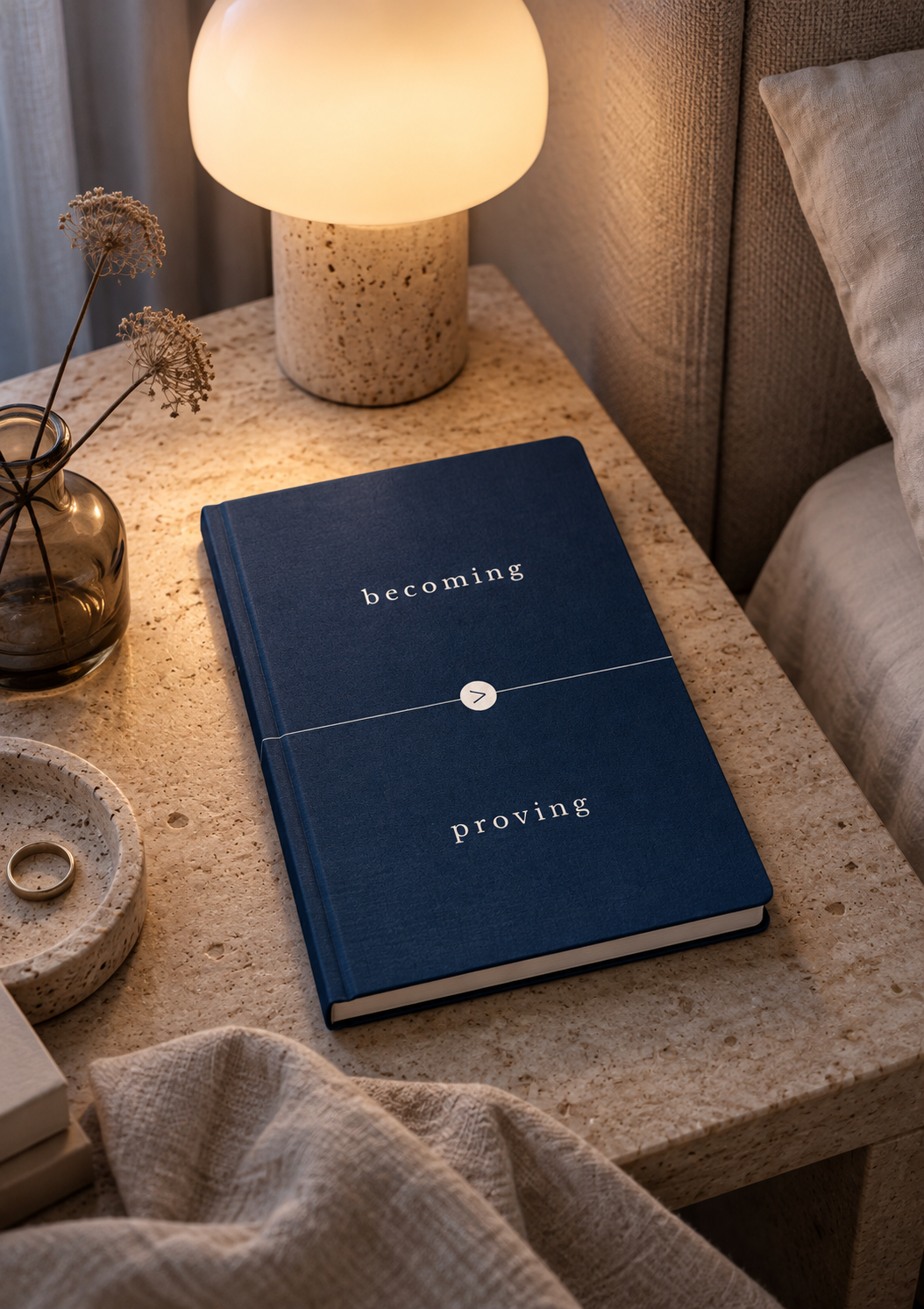 Becoming Over Proving A5 Hardcover Notebook